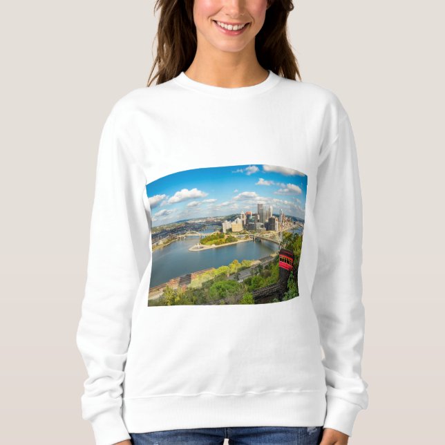 Pittsburgh Pennsylvania Duquesne Incline View    Sweatshirt (Front)