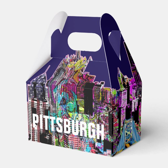 Pittsburgh, Pennsylvania in graffiti Favor Boxes (Front Side)