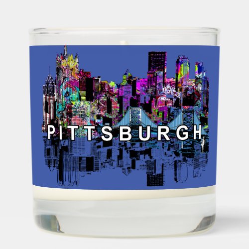 Pittsburgh Pennsylvania in graffiti  Scented Candle