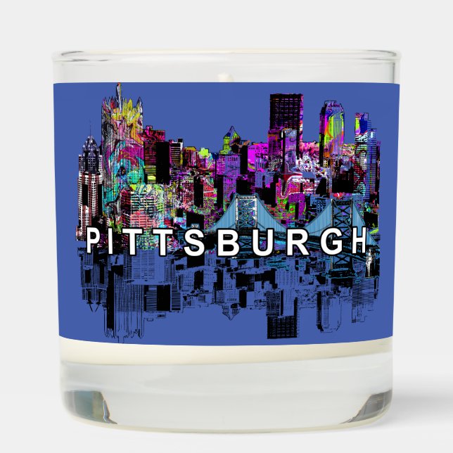 Pittsburgh, Pennsylvania in graffiti  Scented Candle (Right)
