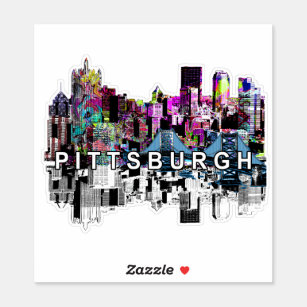 Pittsburgh, Pennsylvania in graffiti Sticker