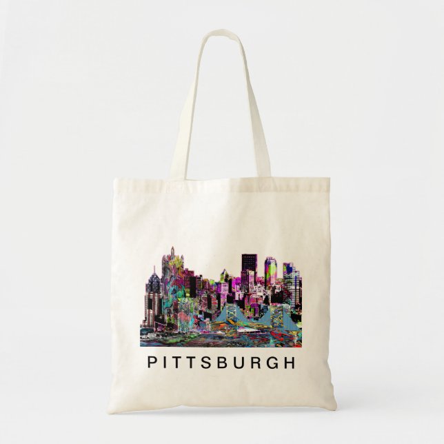 Pittsburgh, Pennsylvania in graffiti Tote Bag (Front)