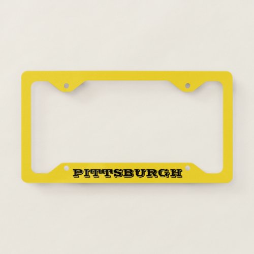 Pittsburgh Pennsylvania License Plate Frame