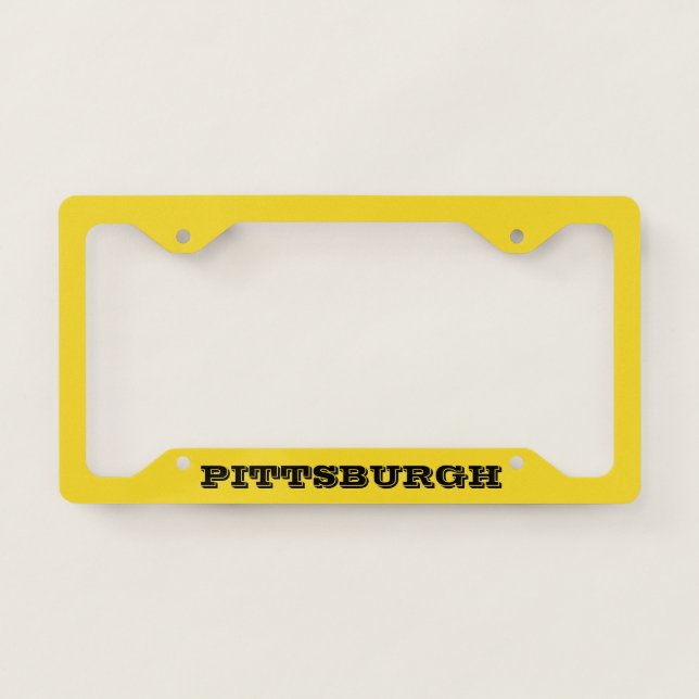 Pittsburgh Pennsylvania License Plate Frame (Front)