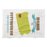 Pittsburgh, Pennsylvania Map – Home Is Where Towel Pittsburgh, Pennsylvania Map – Home Is Where Towel