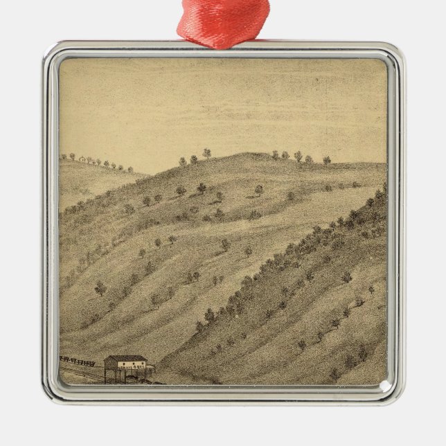 Pittsburgh, Pennsylvania Metal Ornament (Front)