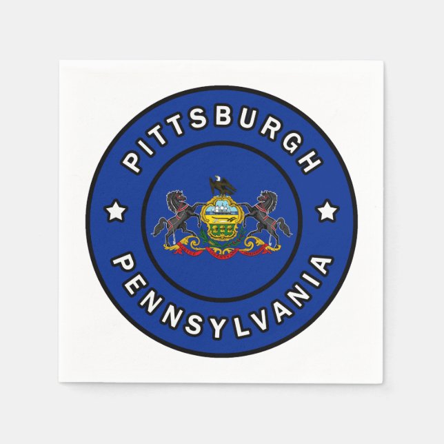 Pittsburgh Pennsylvania Napkins (Front)