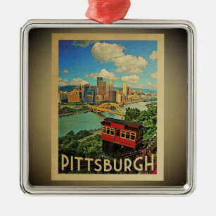 Pittsburgh Pennsylvania Ornament Vintage Travel