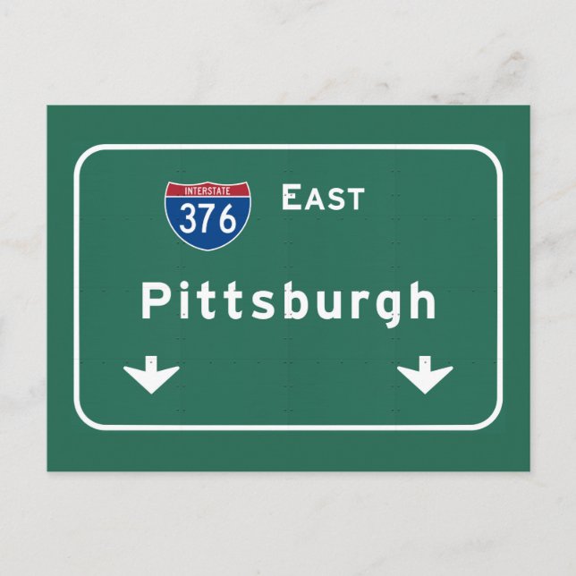 Pittsburgh Pennsylvania pa Interstate Highway : Postcard (Front)