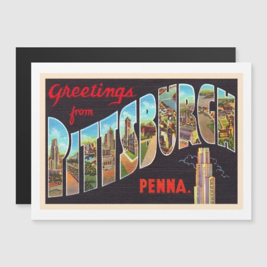 Pittsburgh Pennsylvania PA Large Letter Postcard (Front/Back)