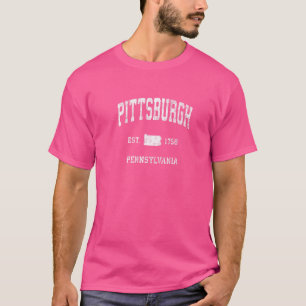 Pittsburgh Pennsylvania Pa Vintage Athletic Sports T-Shirt