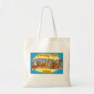 Pittsburgh Pennsylvania PA Vintage Travel Souvenir Tote Bag
