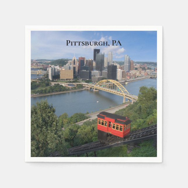 Pittsburgh Pennsylvania Photograph Napkins (Front)