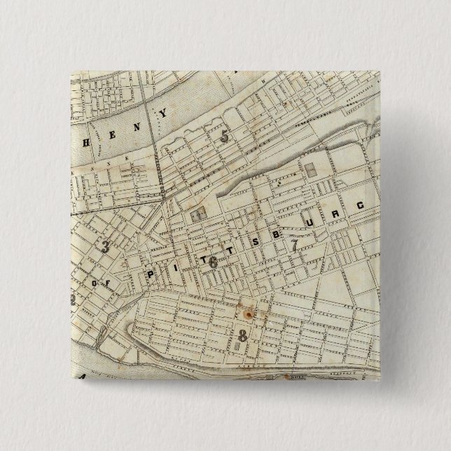 Pittsburgh, Pennsylvania Pinback Button (Front)