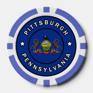 Pittsburgh Pennsylvania Poker Chips