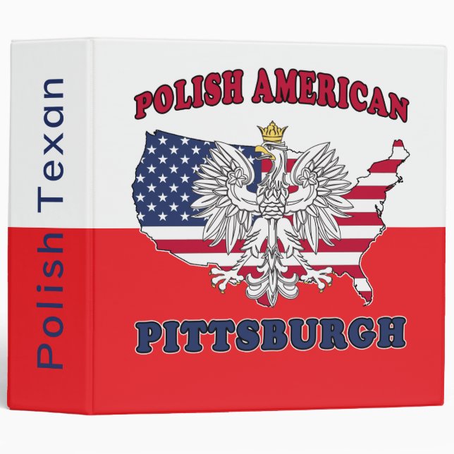 Pittsburgh Pennsylvania Polish 3 Ring Binder (Front/Spine)