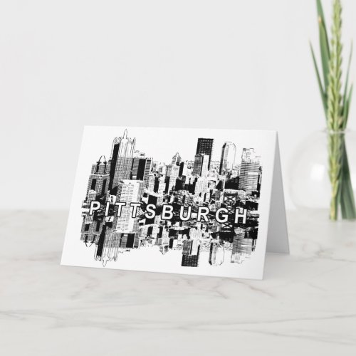 Pittsburgh Pennsylvania skyline Card