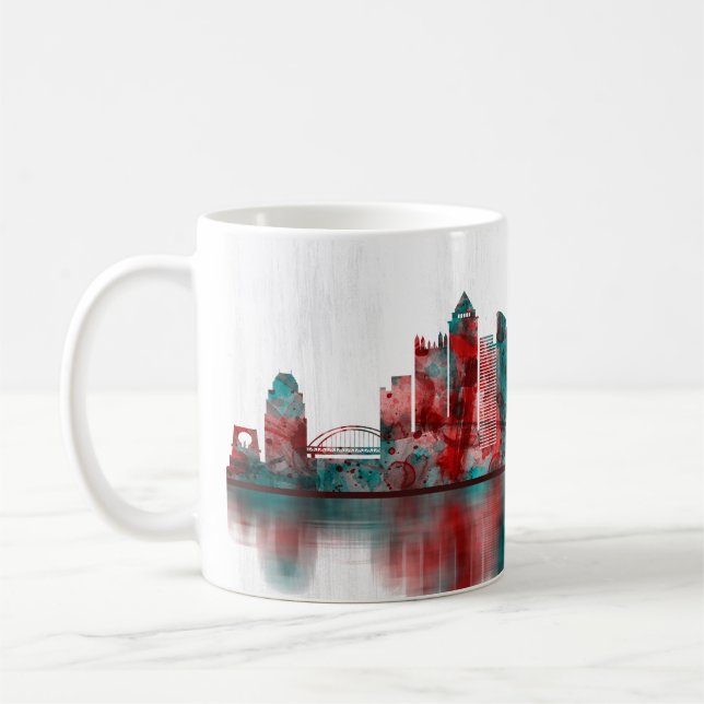 Pittsburgh Pennsylvania Skyline Coffee Mug (Left)