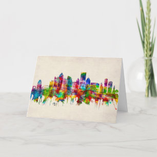 Pittsburgh Pennsylvania Skyline Holiday Card