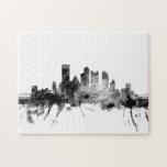 Pittsburgh Pennsylvania Skyline Jigsaw Puzzle<br><div class="desc">Watercolor art print of the skyline of Pittsburgh,  Pennsylvania,  United States</div>