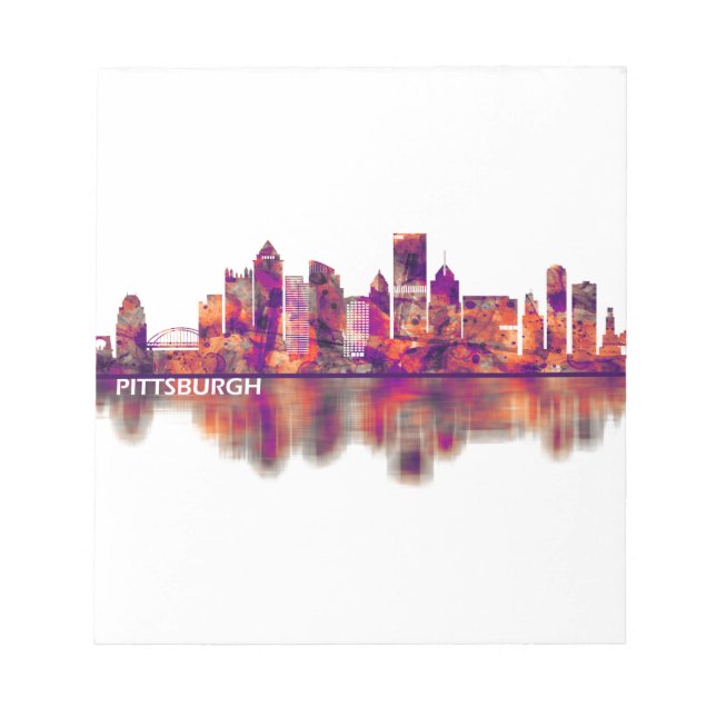 Pittsburgh Pennsylvania Skyline Notepad (Front)