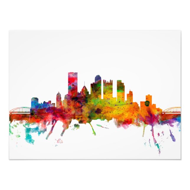 Pittsburgh Pennsylvania Skyline Photo Print (Front)