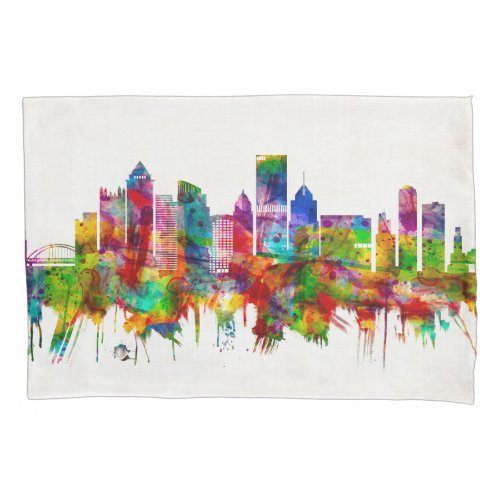 Pittsburgh Pennsylvania Skyline Pillow Case