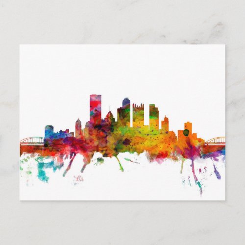 Pittsburgh Pennsylvania Skyline Postcard