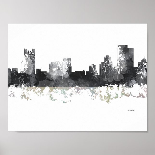 PITTSBURGH PENNSYLVANIA SKYLINE POSTER (Front)