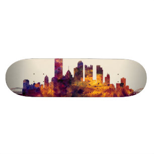Pittsburgh Pennsylvania Skyline Skateboard Deck