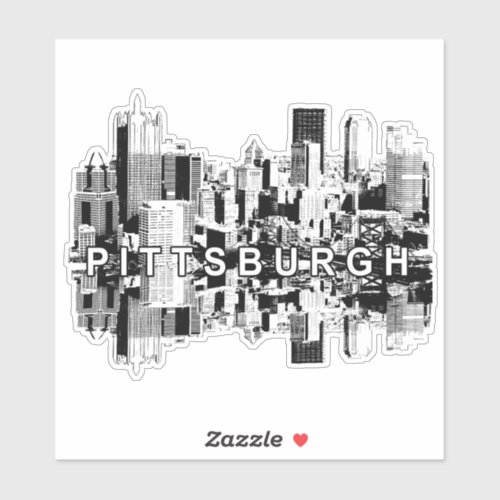 Pittsburgh Pennsylvania skyline Sticker