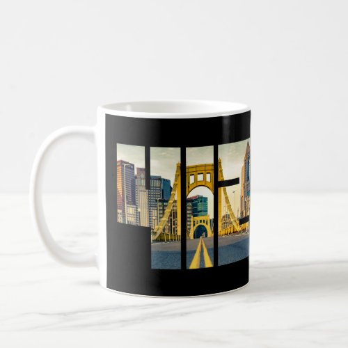 Pittsburgh Pennsylvania Steel City Skyline 412 Can Coffee Mug