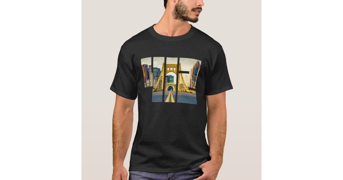 412 Made in Pittsburgh T-Shirt Black and Gold Yinzer Pride 