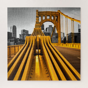 Pittsburgh Pennsylvania Steel City Skyline Bridge Jigsaw Puzzle