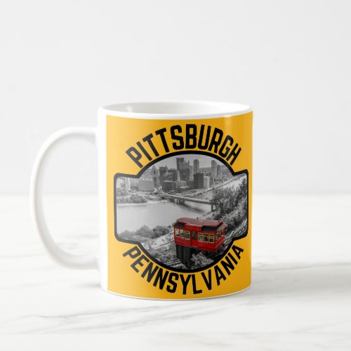 Pittsburgh Pennsylvania Steel City Skyline Incline Coffee Mug