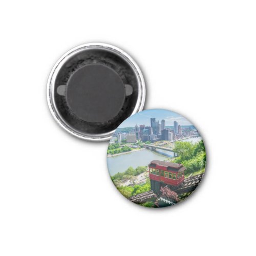 Pittsburgh Pennsylvania Steel City Skyline Incline Magnet