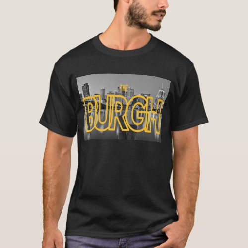 Pittsburgh Pennsylvania Steel City Skyline Photo M T_Shirt