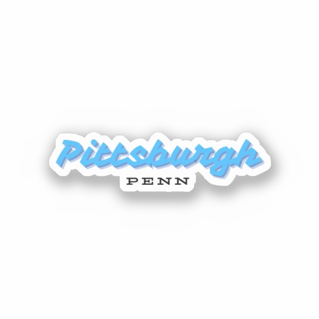 Pittsburgh Pennsylvania Sticker (Front)