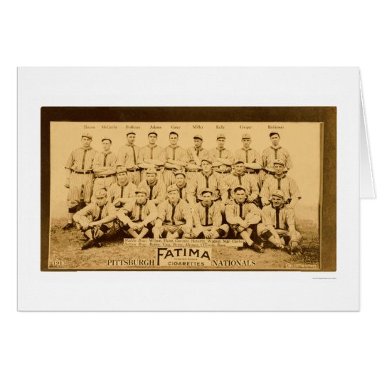 Pittsburgh Pirates Team 1913 Cards (Front Horizontal)