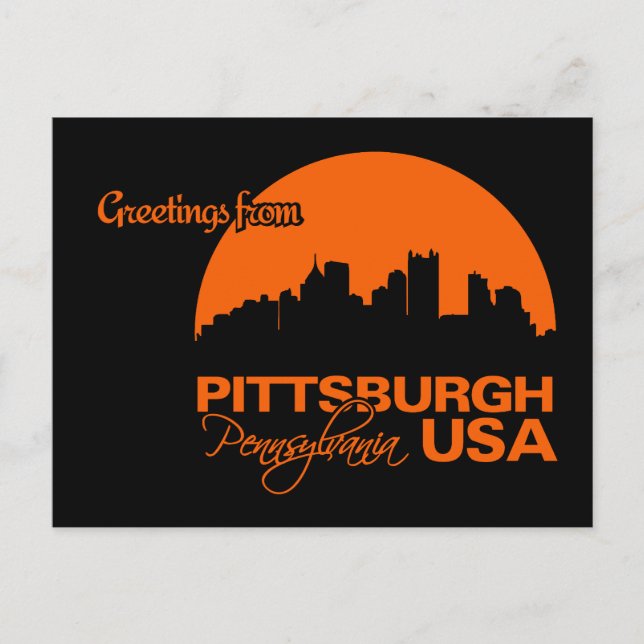 PITTSBURGH postcard - customizable (Front)