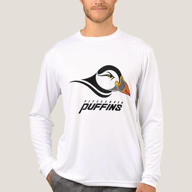 Pittsburgh Puffins Classic Logo Tri-Blend Shirt (Front)