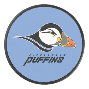 Pittsburgh Puffins Logo Hockey Puck