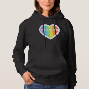 Pittsburgh Rainbow Gay LGBTQIA+ Pride Men Women Bo Hoodie