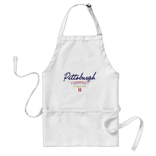 Pittsburgh Script Adult Apron