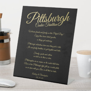 Pittsburgh Sketch Cookie Table Table Sign