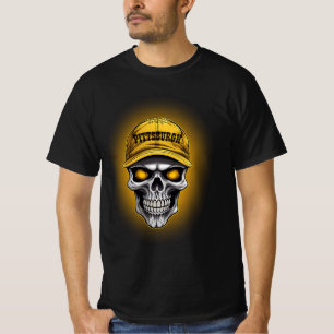 Pittsburgh Skull Horror Halloween T-Shirt
