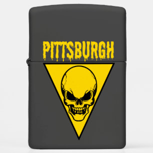 Pittsburgh Skull Zippo Lighter