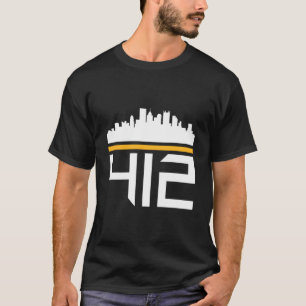 Pittsburgh Skyline 412 T-Shirt