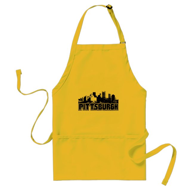 Pittsburgh Skyline Adult Apron (Front)