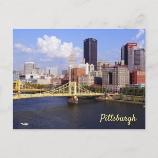 Pittsburgh Skyline Allegheny River Clemente Bridge